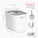 Catit PIXI Top-Entry Cat Litter Box (Gray) - Cat Litter Boxes 7