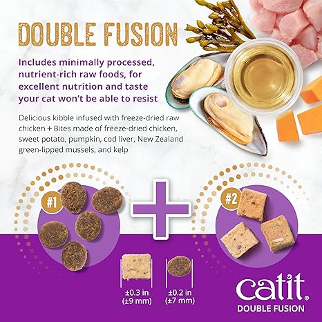 Catit Recipes Double Fusion Cat Food - Cat Food 12