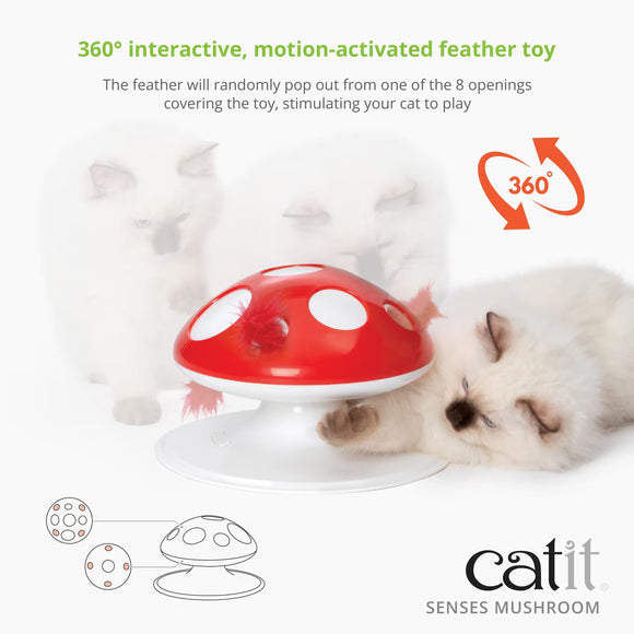Catit Senses 2.0 Electronic Mushroom Interactive Cat Tory - Cat Toy 4