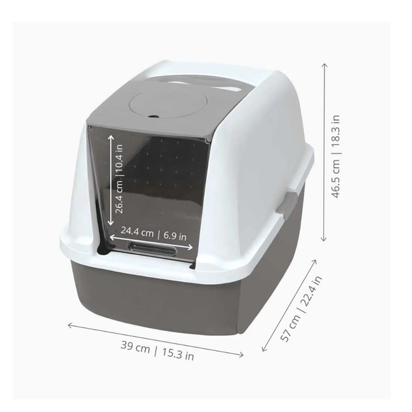 Catit SmartSift Cat Litter Box with Airsift Filter System - Large - Cat Litter Boxes 2
