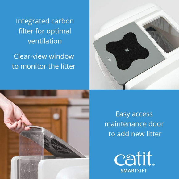 Catit Smartsift Easy Scoop Automatic Sifting Cat Litter Box - Cat Litter Boxes 4