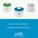Catit Triple Action Fountain Filters For Catit Flower Fountains - Cat Bowls & Feeders 6