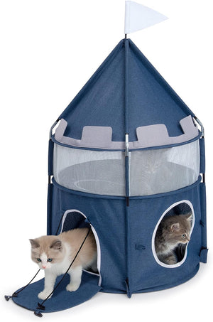 Catit Vesper Castle for Cats Blue - Cat Toy 1