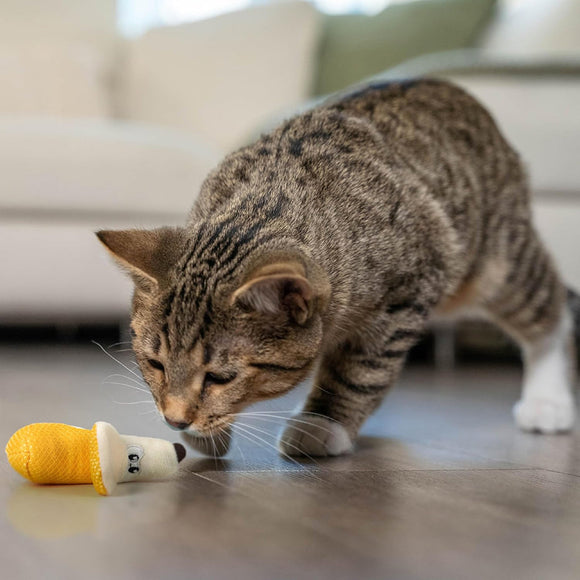 Catstages Banana Cat Dental Chew Toy with Catnip