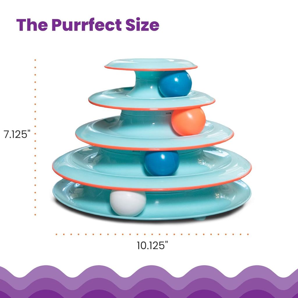 Catstages Chase Meowtain 4-Tier Track Cat Toy - Interactive Fun