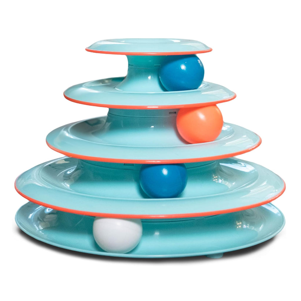 3 tier ball cat toy Catstages Chase Meowtain Track Cat Toy