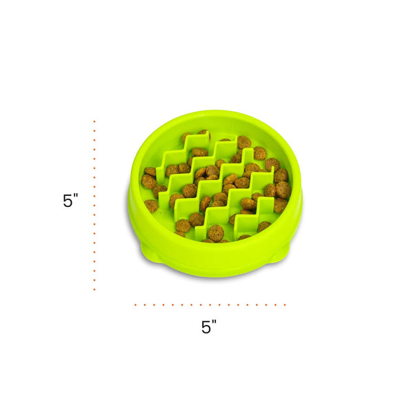 Catstages Kitty Slow Feeder-Green