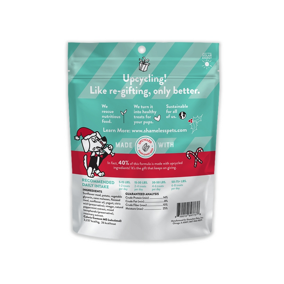 Shamless Santa's Yelpers Peppermint & Yogurt Soft Baked Treats For Dogs (6 oz)