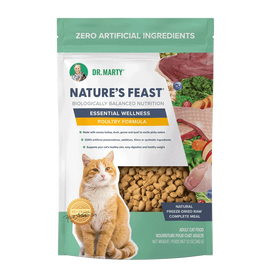 Dr. Marty Nature's Feast Essential Wellness Poultry Freeze Dried Raw Cat Food