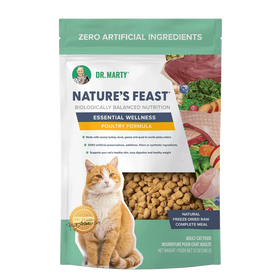 Dr. Marty Nature's Feast Essential Wellness Poultry Freeze Dried Raw Cat Food
