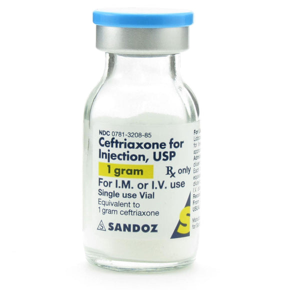 Ceftriaxone for Injection USP for Animals 1 gram - Pet Medicine 1