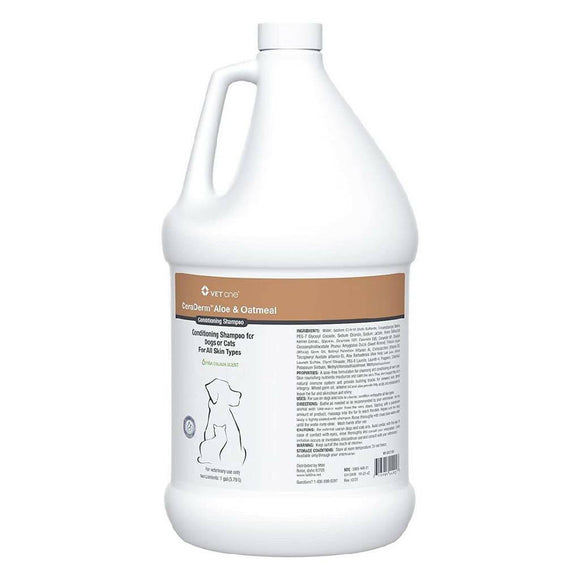 CeraDerm Aloe & Oatmeal Conditioning Shampoo for Dogs & Cats - Gallon - Pet Shampoo & Conditioner 2