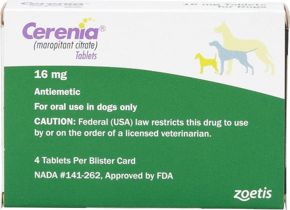 Cerenia (Maropitant Citrate) Tablets for Dogs - Anti Nausea Medication - 16-mg / 20 tablets - Pet Medicine 10