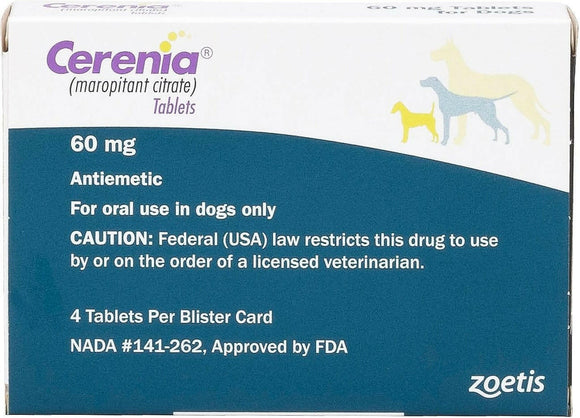 Cerenia (Maropitant Citrate) Tablets for Dogs - Anti Nausea Medication - 60-mg / 20 tablets - Pet Medicine 8