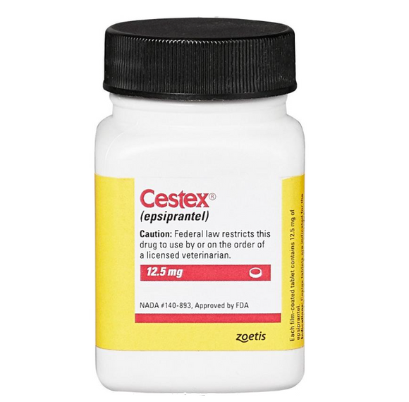 Cestex (epsiprantel) Tablets - 12.5-mg / 1 tablet - Pet Medicine 3