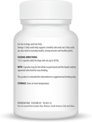 Ceva Derma-3 Omega-3 Fatty Acid & Vitamins for Small Dogs (60 soft gels) - Dog Vitamins & Supplements 2