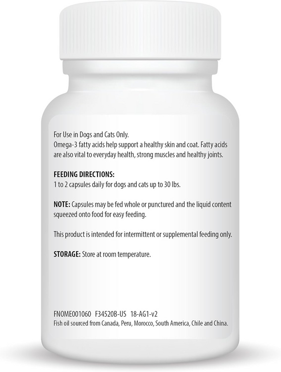 Ceva Derma-3 Omega-3 Fatty Acid & Vitamins for Small Dogs (60 soft gels) - Dog Vitamins & Supplements 2