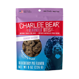 Charlee Bear Bearnola Dog Treats (8 oz) - Blueberry Pie - Dog Treats 1