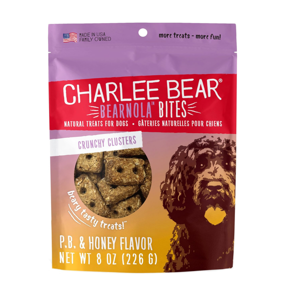 Charlee Bear Bearnola Dog Treats (8 oz) - Peanut Butter & Honey - Dog Treats 15