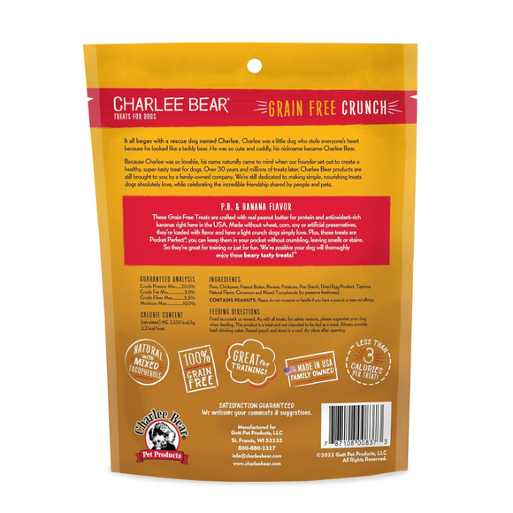 Charlee Bear Grain Free Crunch Dog Treats (8 oz) - Dog Treats 17