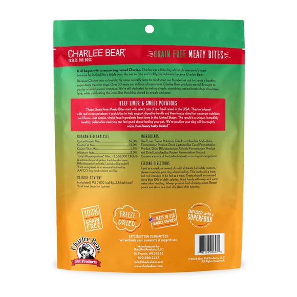 Charlee Bear Meaty Bites Dog Treats (2.25 oz) - Dog Treats 8