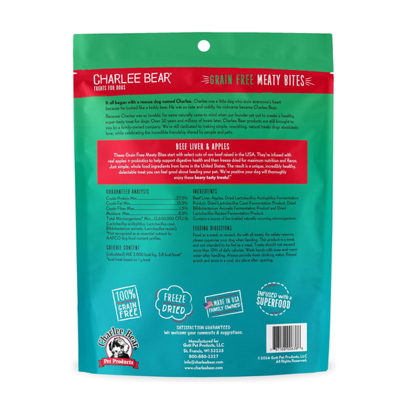 Charlee Bear Meaty Bites Dog Treats (2.25 oz) - Dog Treats 6