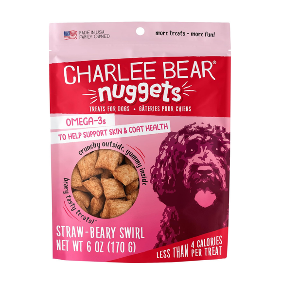 Charlee Bear Nuggets Bites - Straw-Beary Swirl (6 Oz) - Dog Treats 21