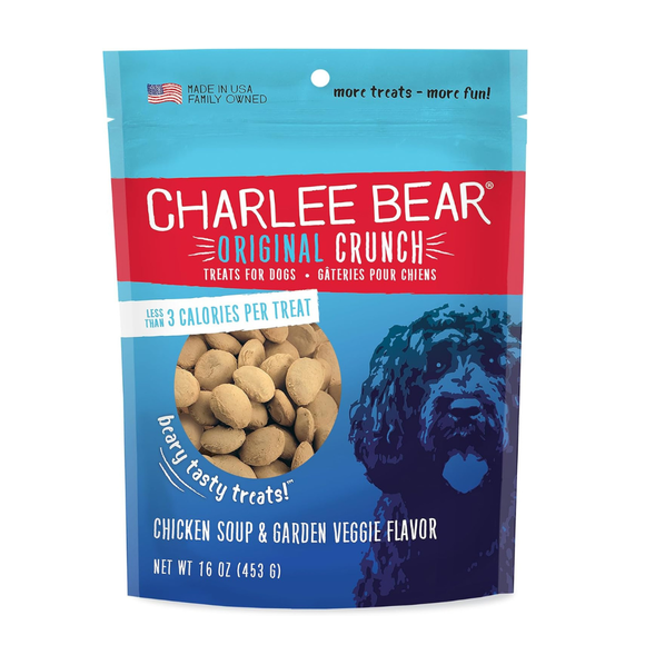 Charlee Bear Original Crunch Dog Treats - Chicken Soup / 16 oz - Dog Treats 1