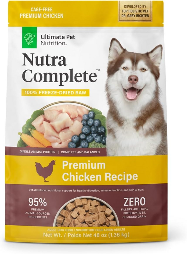 Ultimate Pet Nutrition Nutra Complete Premium Chicken Freeze-Dried Raw Dog Food