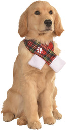 Christmas Scarf Pet Plaid Small/Medium Costume.
