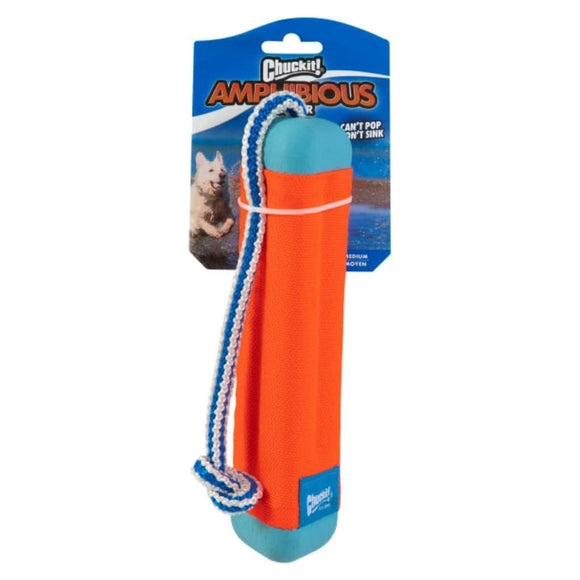 Chuckit! Amphibious Bumper Fetch & Float Toy For Dogs- Medium (color varies)