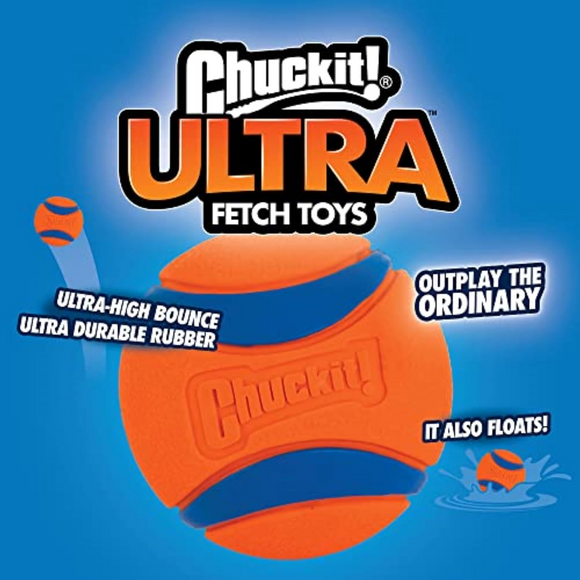 Chuckit! Bucket with 8 Medium Balls Toy For Dogs -Ultra - Dog Toys 2