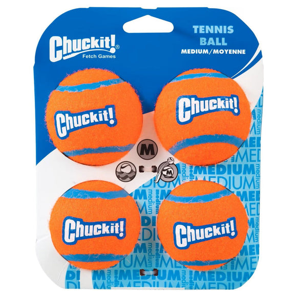 Chuckit! Tennis Ball Toy for Dogs - Medium (4 pack) - Dog Toys 8