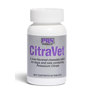 CitraVet Potassium Citrate Tablets For Dogs & Cats (60ct) - Kidney & Bladder Supplements 1