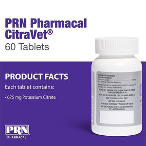 CitraVet Potassium Citrate Tablets For Dogs & Cats (60ct) - Kidney & Bladder Supplements 2