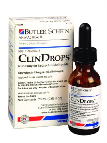 Clindamycin 25mg/ml Oral Drops (20ml) (Manufacturer may vary) - Pet Medicine 4