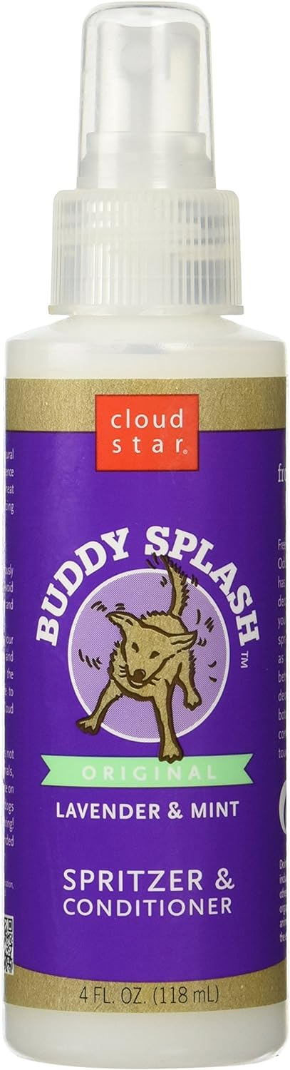 Cloud Star Buddy Splash Lavender & Mint Dog Spritzer & Conditioner - 4 oz - Dog Shampoos & Conditioners 1
