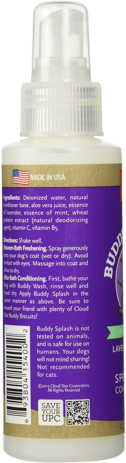 Cloud Star Buddy Splash Lavender & Mint Dog Spritzer & Conditioner - Dog Shampoos & Conditioners 5
