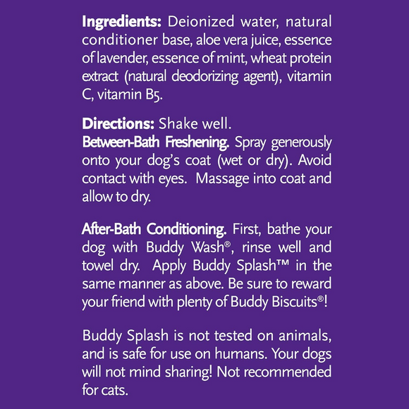 Cloud Star Buddy Splash Lavender & Mint Dog Spritzer & Conditioner - Dog Shampoos & Conditioners 4