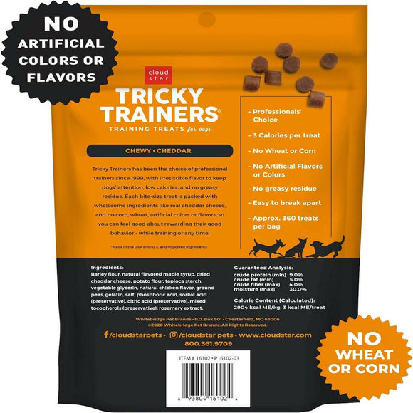 Cloud Star Tricky Trainers Chewy Dog Treats Cheddar (14 oz)