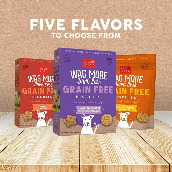 Cloud Star Wag More Bark Less Grain-Free Chicken & Sweet Potato Crunchy Dog Treats (14 oz)