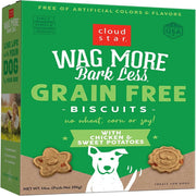 Cloud Star Wag More Bark Less Grain-Free Chicken & Sweet Potato Crunchy Dog Treats (14 oz)