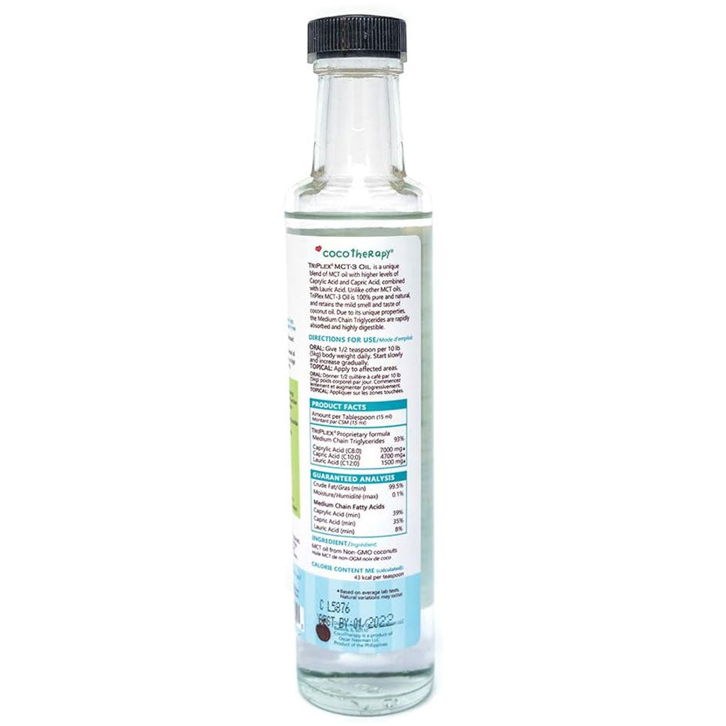 CocoTherapy Triplex MCT-3 Oil for Pets - 100% Organic MCT Oil