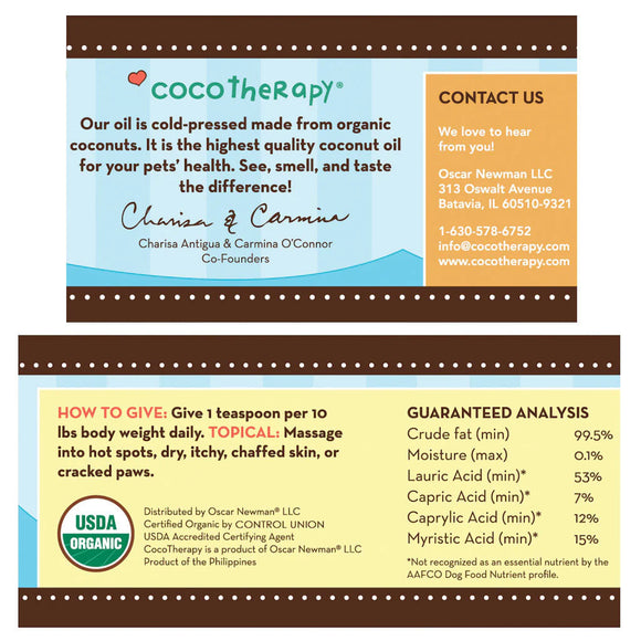 Cocotherapy Virgin Coconut Oil Supportive Care for Dogs Cats & Birds - Pet Vitamins & Supplements 9