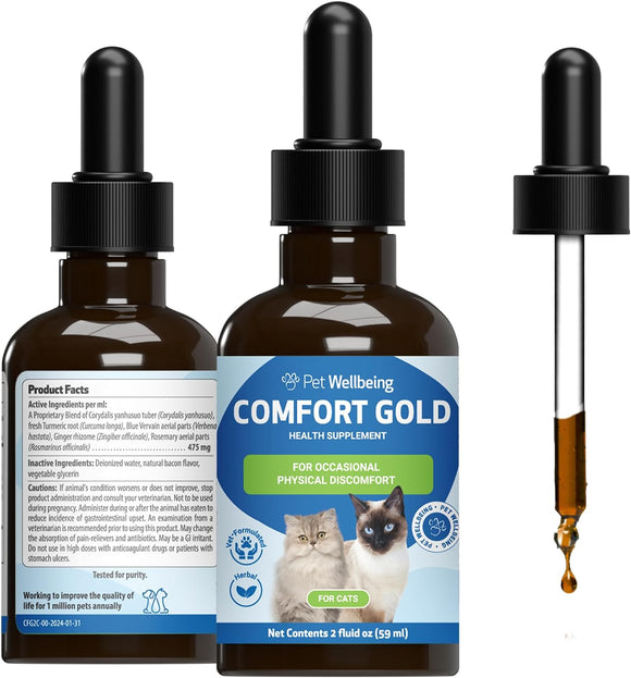 Comfort Gold for Occasional Physical Discomfort in Cats - 2 oz - Cat Supplements & Vitamins 1