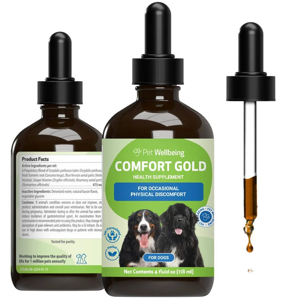 Comfort Gold for Occasional Physical Discomfort in Dogs 4-oz - Dog Vitamins & Supplements 1