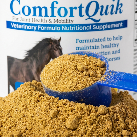 Comfort Quik Original is a daily equine supplement designed to support joint health and mobility