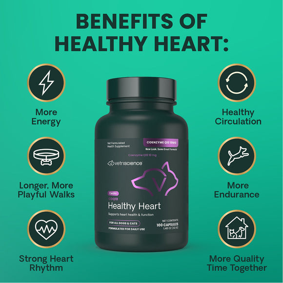CoQ10 Healthy Heart Capsules for Dogs and Cats