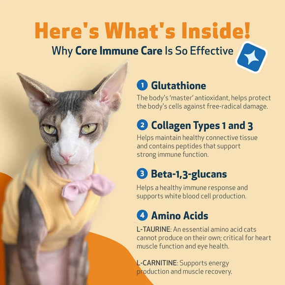 CORE IMMUNE CARE Daily Antioxidant and Nutritional Supplement for Dogs and Cats (3.7 oz) - Dog & Cat Supplements &