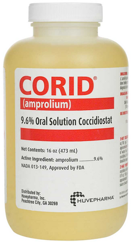 Corid (Amprolium) 9.6% Oral Solution - 16 oz - Pet Vitamins & Supplements 1